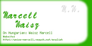 marcell waisz business card